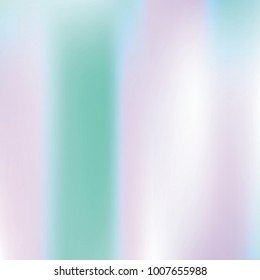 Hologram abstract background. Multicolor Gradient backdrop with hologram. 90s, 80s retro style. Iridescent graphic template for banner, flyer, cover design, mobile interface, web app.