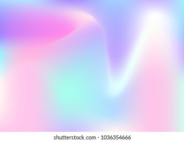 Hologram abstract background  Multicolor gradient mesh backdrop and hologram  90s  80s retro style  Iridescent graphic template for banner  flyer  cover design  mobile interface  web app 
