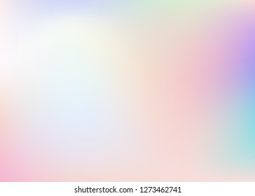 Hologram abstract background. Multicolor gradient mesh backdrop with hologram. 90s, 80s retro style. Iridescent graphic template for book, annual, mobile interface, web app.