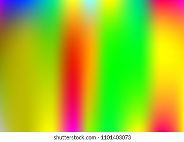 Hologram abstract background. Plastic gradient mesh backdrop with hologram. 90s, 80s retro style. Iridescent graphic template for banner, flyer, cover design, mobile interface, web app.