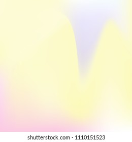 Hologram abstract background. Plastic gradient mesh backdrop with hologram. 90s, 80s retro style. Iridescent graphic template for brochure, flyer, poster design, wallpaper, mobile screen.