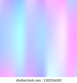 Hologram abstract background. Plastic gradient mesh backdrop with hologram. 90s, 80s retro style. Pearlescent graphic template for banner, flyer, cover design, mobile interface, web app.