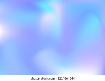 Hologram abstract background. Plastic gradient mesh backdrop with hologram. 90s, 80s retro style. Pearlescent graphic template for brochure, banner, wallpaper, mobile screen.