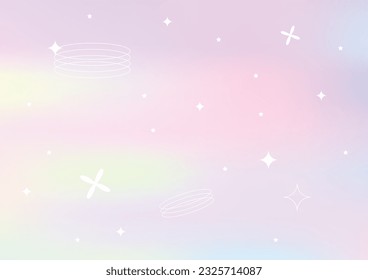 Hologram Abstract Background Plastic Gradient Mesh Stock Vector. Rainbow pastel blurred background.