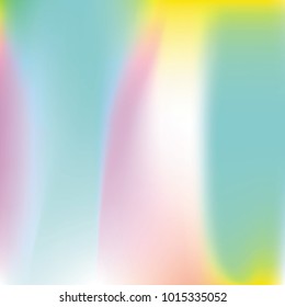 Hologram abstract background. Stylish Gradient backdrop with hologram. 90s, 80s retro style. Pearlescent graphic template for brochure, flyer, poster design, wallpaper, mobile screen.
