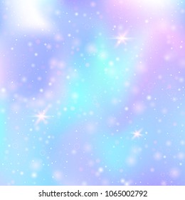 Unicorn Background Rainbow Mesh Kawaii Universe Stock Vector (Royalty ...