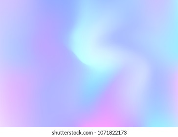 Hologram abstract background. Stylish gradient mesh backdrop with hologram. 90s, 80s retro style. Iridescent graphic template for banner, flyer, cover design, mobile interface, web app.