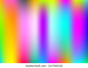 Hologram abstract background. Stylish gradient mesh backdrop with hologram. 90s, 80s retro style. Pearlescent graphic template for book, annual, mobile interface, web app.