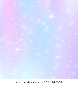 Hologram abstract background. Stylish gradient backdrop with hologram. 90s, 80s retro style. Pearlescent graphic template for brochure, flyer, poster design, wallpaper, mobile screen.
