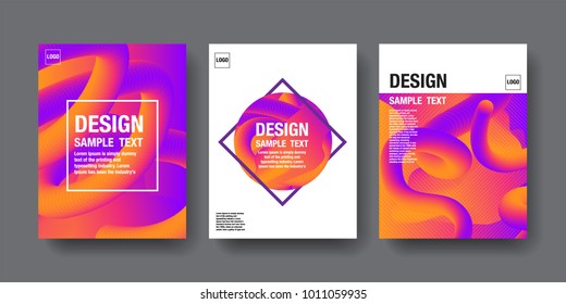 Hologram Abstract Background, Template Design, 3D vector, Holography Foil layout, Fluid Trendy design.