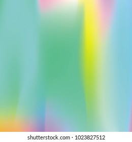 Hologram abstract background. Trendy Gradient backdrop with hologram. 90s, 80s retro style. Pearlescent graphic template for banner, flyer, cover design, mobile interface, web app.