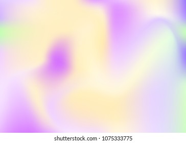 Hologram abstract background. Trendy gradient mesh backdrop with hologram. 90s, 80s retro style. Pearlescent graphic template for book, annual, mobile interface, web app.