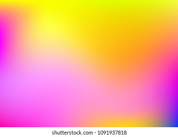 Hologram abstract background. Trendy gradient mesh backdrop with hologram. 90s, 80s retro style. Iridescent graphic template for placard, presentation, banner, brochure.