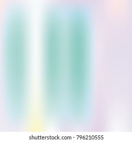 Hologram abstract background. Trendy Gradient backdrop with hologram. 90s, 80s retro style. Iridescent graphic template for banner, flyer, cover design, mobile interface, web app.