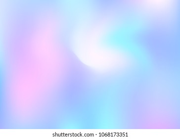 Hologram abstract background. Vibrant gradient mesh backdrop with hologram. 90s, 80s retro style. Iridescent graphic template for banner, flyer, cover design, mobile interface, web app.