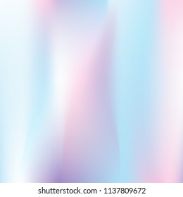 Hologram abstract background. Vibrant gradient mesh backdrop with hologram. 90s, 80s retro style. Iridescent graphic template for brochure, flyer, poster design, wallpaper, mobile screen.