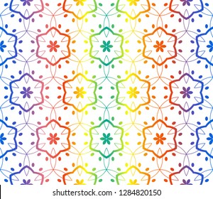 Hologram abstract background.Vector seamless pattern