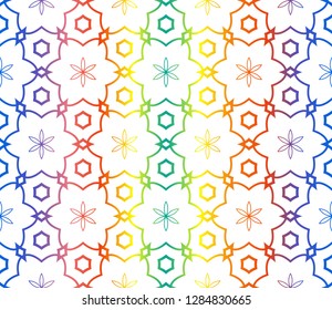Hologram abstract background.Vector seamless pattern