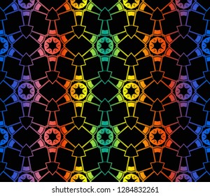 Hologram abstract background.Vector seamless pattern