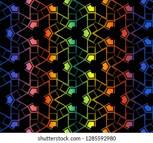 Hologram abstract background.Vector seamless pattern