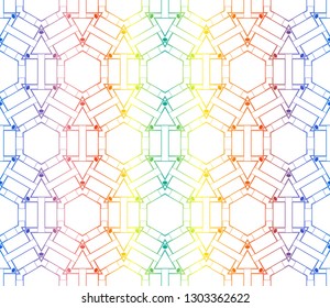 Hologram abstract background.Vector seamless pattern