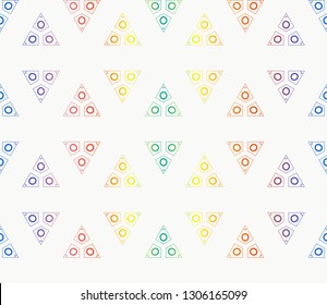 Hologram abstract background.Vector seamless pattern