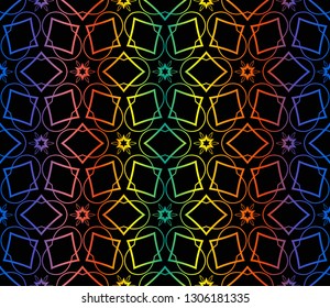 Hologram abstract background.Vector seamless pattern