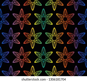 Hologram abstract background.Vector seamless pattern