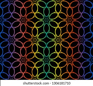 Hologram abstract background.Vector seamless pattern