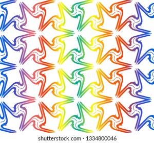 Hologram abstract background.Vector seamless pattern