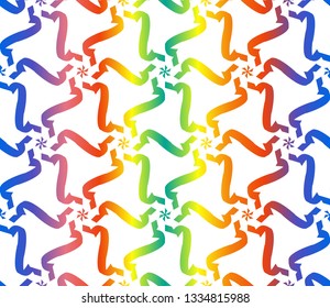 Hologram abstract background.Vector seamless pattern