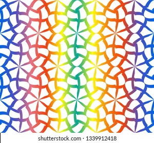 Hologram abstract background.Vector seamless pattern