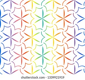 Hologram abstract background.Vector seamless pattern