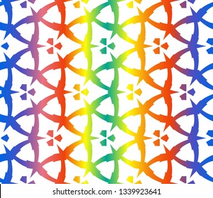 Hologram abstract background.Vector seamless pattern