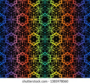 Hologram abstract background.Vector seamless pattern