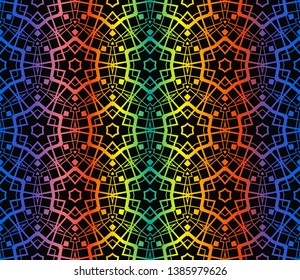 Hologram abstract background.Vector seamless pattern