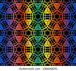 Hologram abstract background.Vector seamless pattern