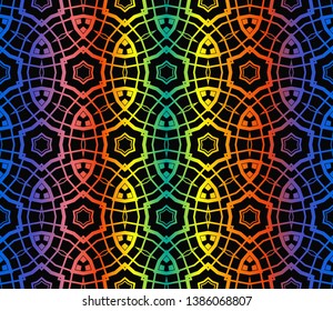 Hologram abstract background.Vector seamless pattern