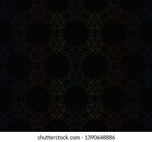 Hologram abstract background.Vector seamless pattern