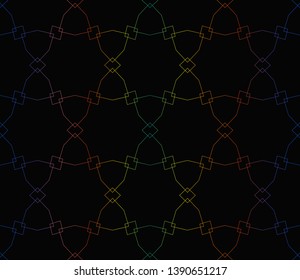 Hologram abstract background.Vector seamless pattern