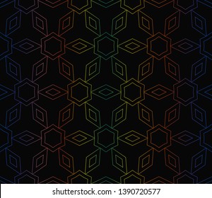 Hologram abstract background.Vector seamless pattern