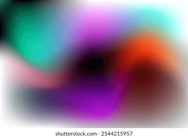 Hologram Abstract Blurry Background. Gradient mesh. Purple Neon Gradient. Purple Hologram Background