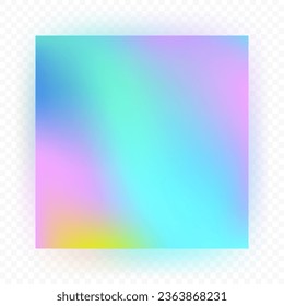 Hologram Background with Beautiful Tints . Unicorn Fantasy Wallpaper Template. Vector Awesome Rainbow Pattern.