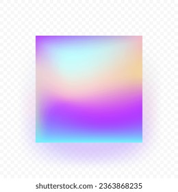 Hologram Background with Beautiful Tints . Unicorn Fantasy Wallpaper Template. Vector Awesome Rainbow Pattern.