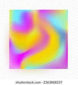 Hologram Background with Beautiful Tints . Unicorn Fantasy Wallpaper Template. Vector Awesome Rainbow Pattern.