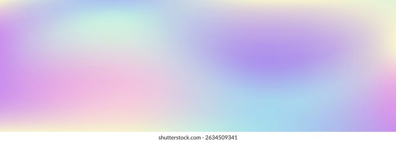 Hologram Background. Blue Shiny Gradient. Retro Banner. Trendy Foil. Holographic Gradient. Liquid Cover. Soft Holography Brochure. Pearlescent Texture. Pink Hologram Background