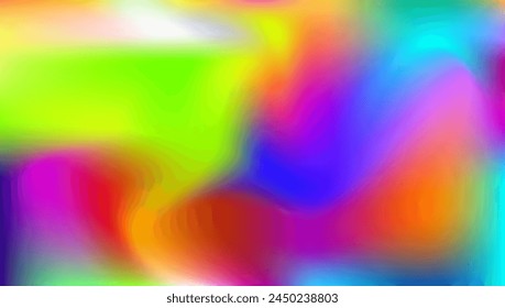 Hologram Background. Hipster Flyer. Blur Design. Plastic Fluid. Holographic Gradient. Pink Shiny Texture. Soft Gasoline Invitation. Iridescent Texture. Violet Hologram Background