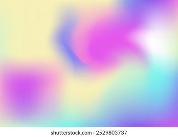 Hologram Background. Holographic Gradient. Fantasy Foil. Unicorn Mesh. Abstract Gradient. Soft Poster. Purple Shiny Texture. Blur Spectrum Invitation. Blue Hologram Background