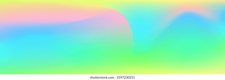 Hologram Background. Holographic Texture. Psychedelic Neon Gradient. Blur Futuristic Illustration. Metal Foil. Vintage Fluid. Iridescent Gradient. Soft Vector. Blue Hologram Background