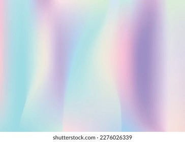 Hologram Background. Holographic Texture. Soft Spectrum Template. Purple Blur Texture. Pop Concept. Fashion Card. Modern Flyer. Pearlescent Gradient. Pink Hologram Background